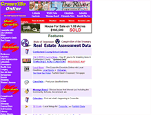 Tablet Screenshot of crossvilleonline.com